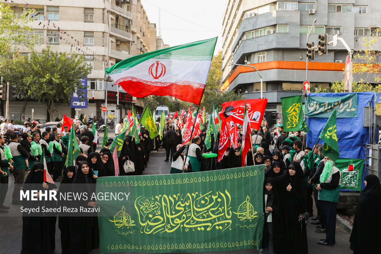 عزاداری خادمیاران رضوی در سوگ پیامبر اکرم و امام حسن مجتبی برگزار شد
